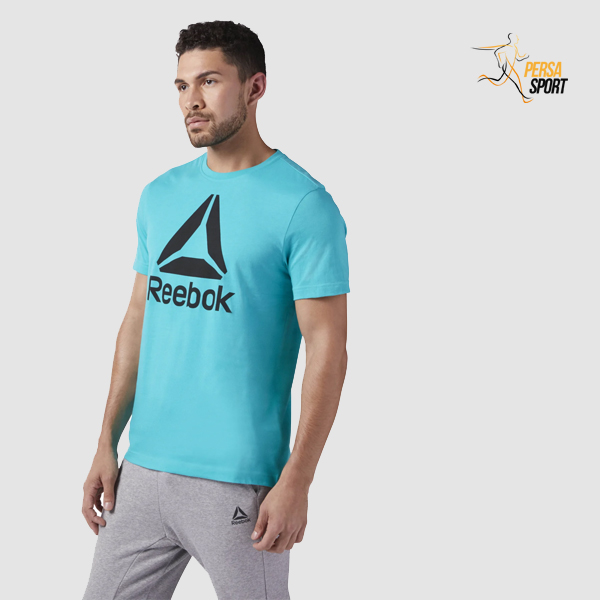 تیشرت مردانه ریباک STACKED LOGO TEE — تصویر ۳