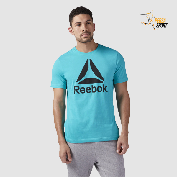 تیشرت مردانه ریباک STACKED LOGO TEE — تصویر ۲