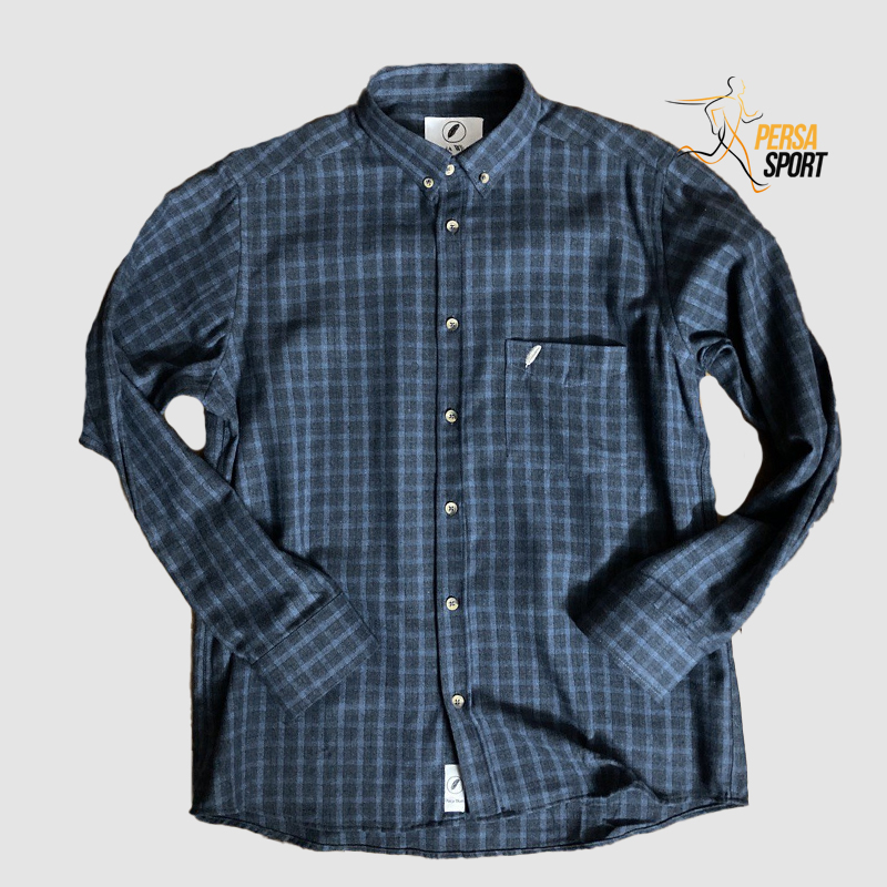 پیراهن مردانه پرساویر Persa Check V2 Navy — تصویر ۲